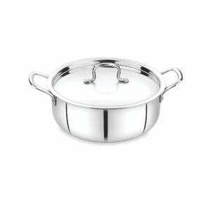Triply Shallow Casserole With Lid